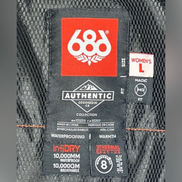 686 Black Ski Jacket size L - Picture 3 of 3